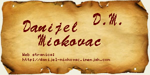 Danijel Miokovac vizit kartica